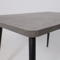 Кухонный стол Мамадома Borg radial-120 раздвижной 120-160х80 (дымчатая керамика/черный)