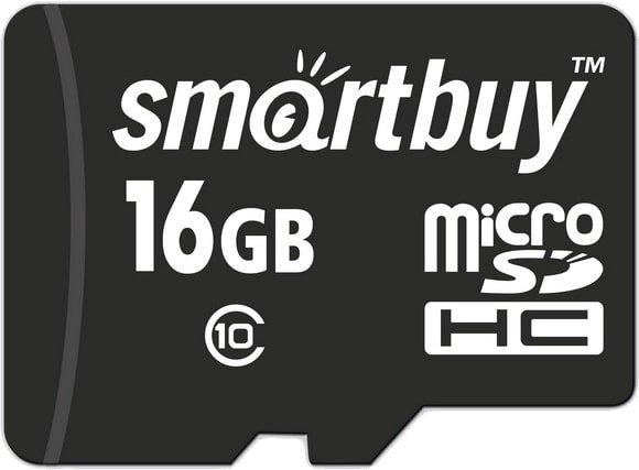 

Карта памяти SmartBuy microSDHC SB16GBSDCL10-00LE 16GB