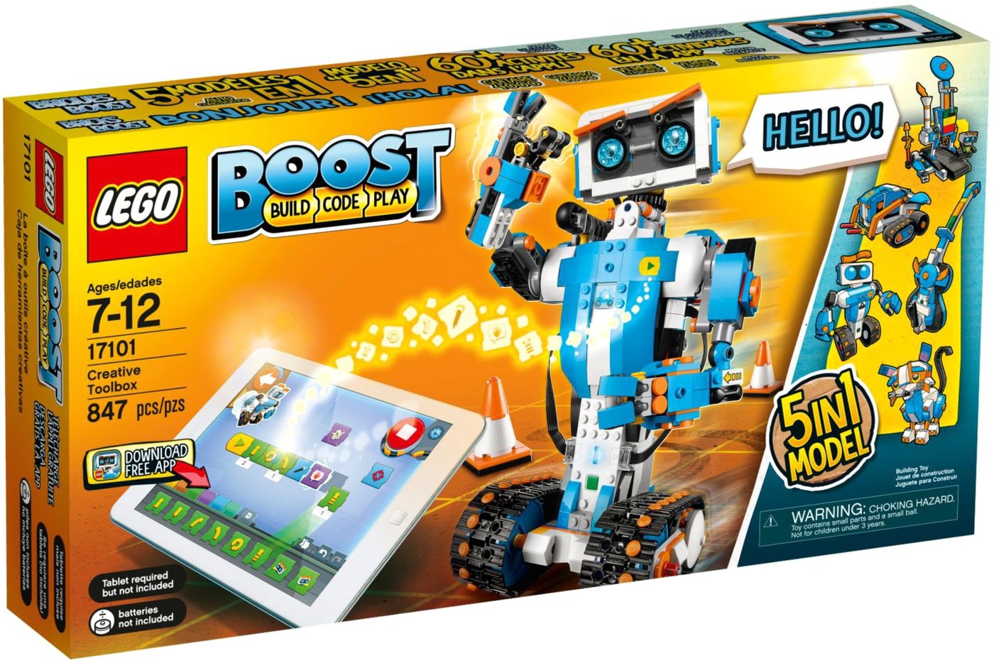 

Конструктор LEGO BOOST 17101 Набор для конструирования и программирования