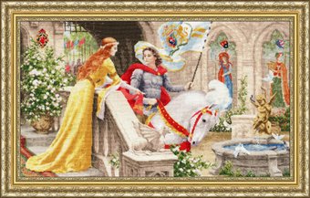 Набор для вышивания Золотое руно Рыцарь на белом коне ЧМ-068