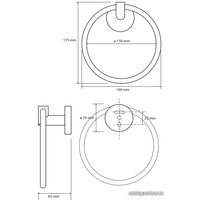 Держатель для полотенца Bemeta Omega 104204062
