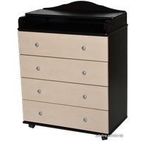 Детский комод Антел Ульяна-2 800-4 ЛДСП (венге/клен)