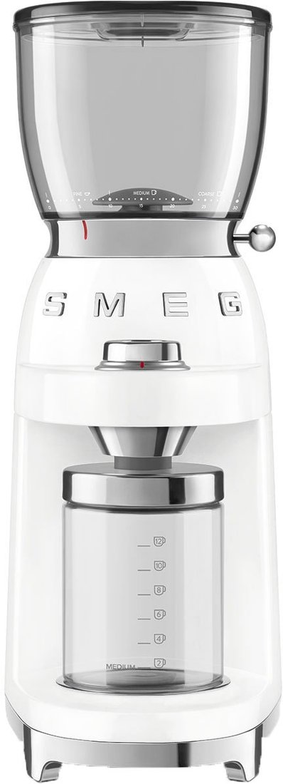 

Электрическая кофемолка Smeg CGF01WHEU (белый)