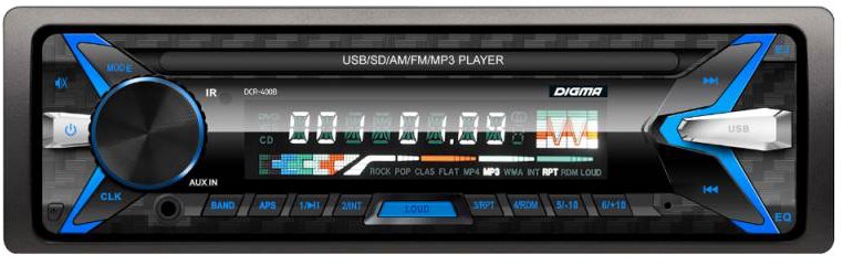

USB-магнитола Digma DCR-400B