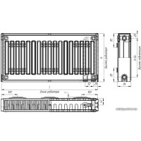 Стальной панельный радиатор Лидея ЛУ 21-315 300x1500