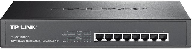 

Неуправляемый коммутатор TP-Link TL-SG1008PE