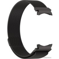 Браслет Rumi Milanese loop металлический для Samsung Galaxy Watch4/5/6 (20 мм, черный)