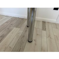 Кухонный стол Senira Р-001-02 (белый глянец/хром)