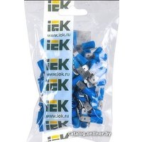 Разъем плоский IEK Рпим URP10-D25-D23-4 (синий)
