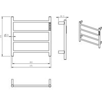 Полотенцесушитель AQUAme AQM3124GM