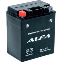 Мотоциклетный аккумулятор ALFA YB14-A2 (14 А·ч)