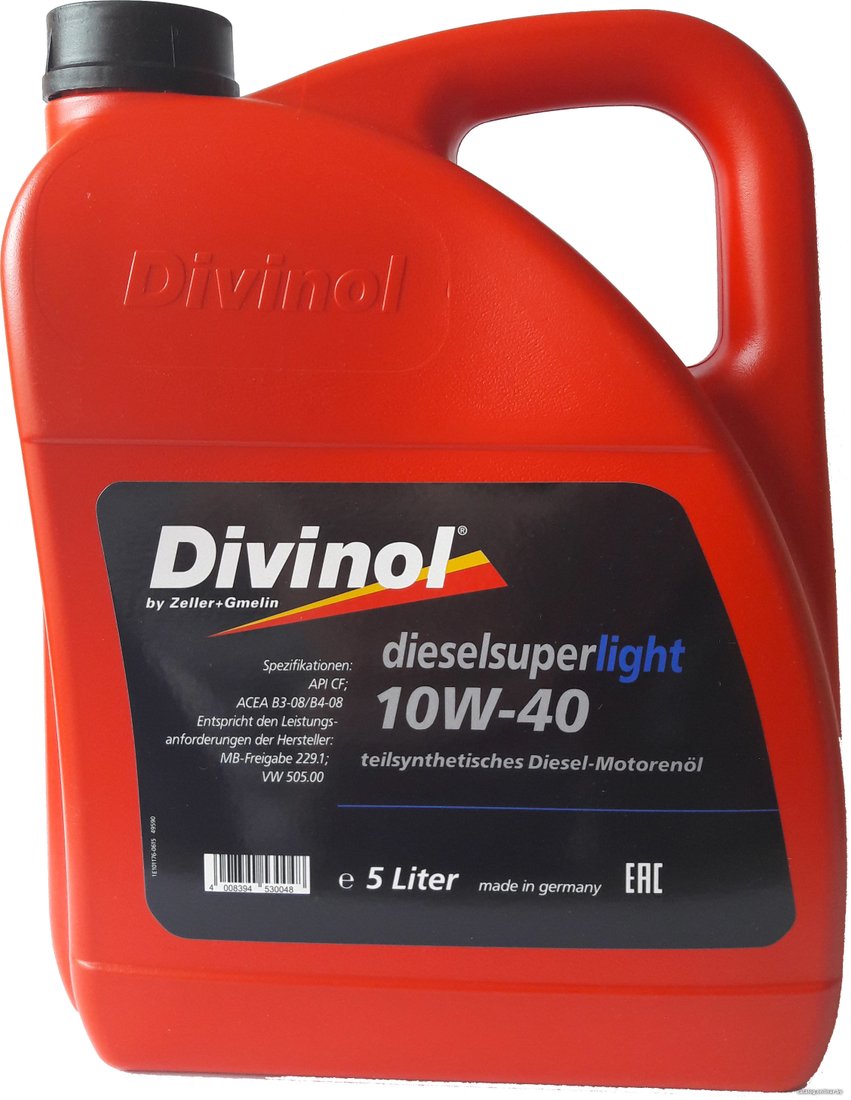 Моторное масло Divinol DieselSuperlight 10W-40 5л