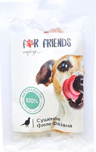 

Лакомство для собак For Friends Сушеное филе фазана 50 г