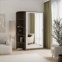 Шкаф-купе Кортекс-мебель Лагуна ШК04-02 (орех элия/белый, левая консоль)