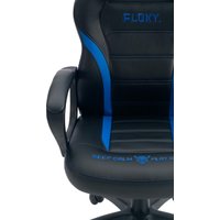 Игровое (геймерское) кресло FLOKY Vibe Blue-Black