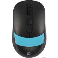 Мышь Оклик 310MW (черный/голубой)