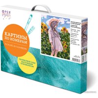 Картина по номерам ФРЕЯ Аниме-девочка в подсолнухах PNB/PM-110