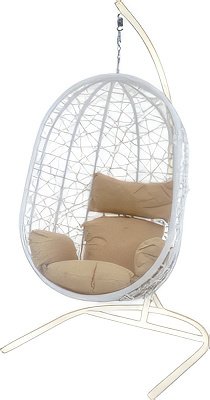 

Подвесное кресло Garden Story Кокон XL D52-МТ002 (белый/бежевый)