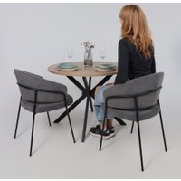 Стул Listvig Just (антрацитовый Brandy Light 28/черный)