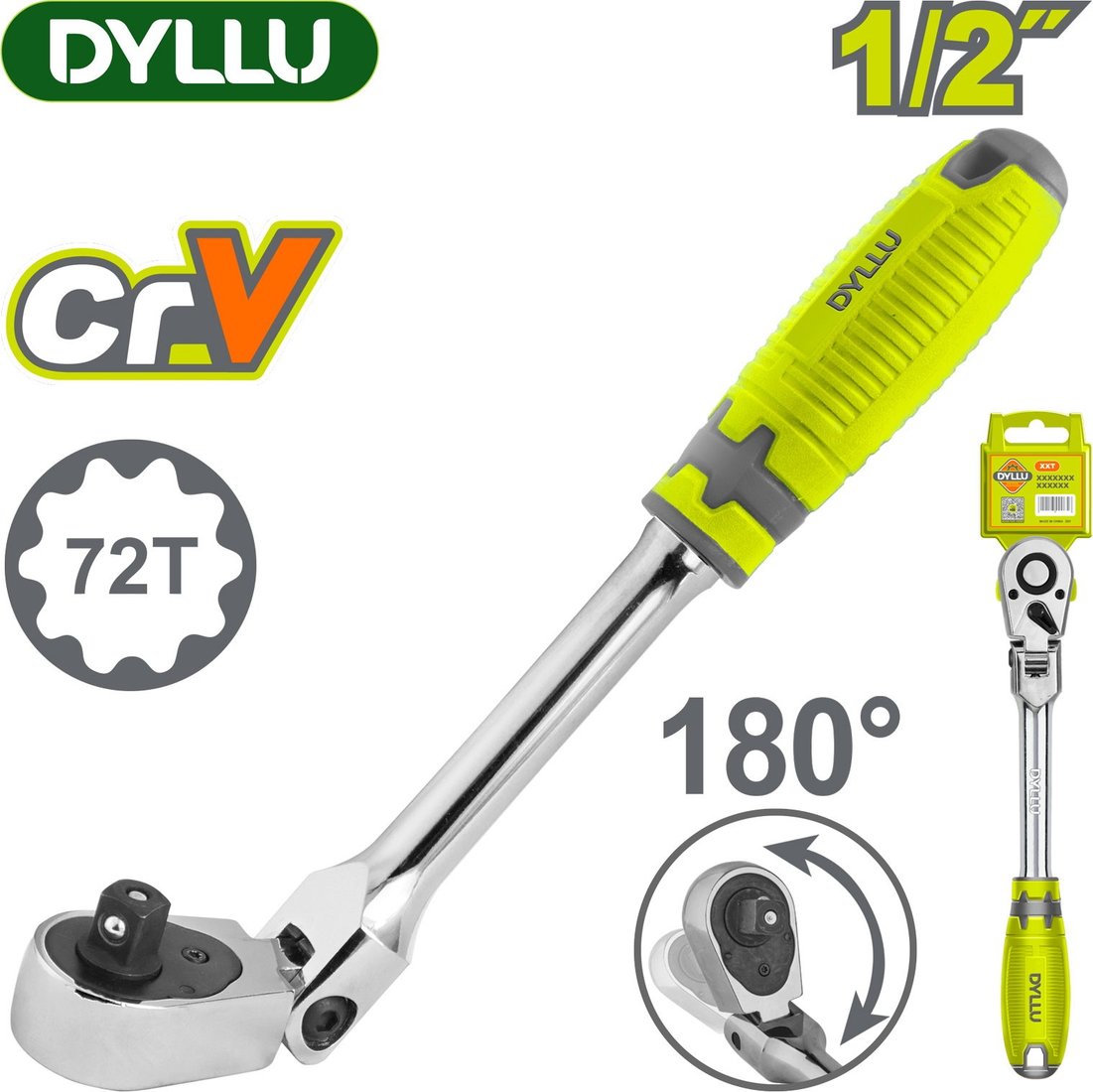 

Вороток с трещоткой Dyllu DTRW4212