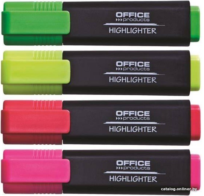 Текстовыделитель Office Products 17055214-99 (4 шт)
