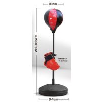 Детский набор для бокса JLLLSports Боксерский набор (черный/красный) в Бресте