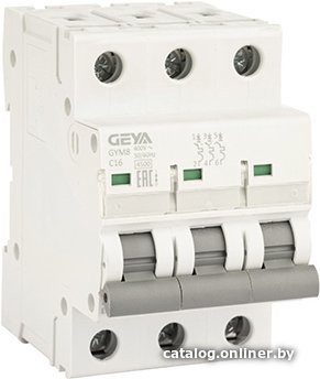 Выключатель автоматический GEYA GYM8 3P 16А C 4.5кА GYM83P16C