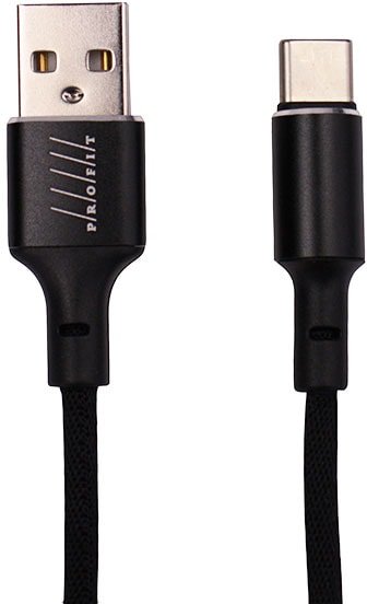 

Кабель Profit QY-16 USB Type-C 1 м (черный)