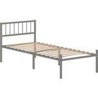 Кровать Домаклево Металика В3 80x190 (серый)