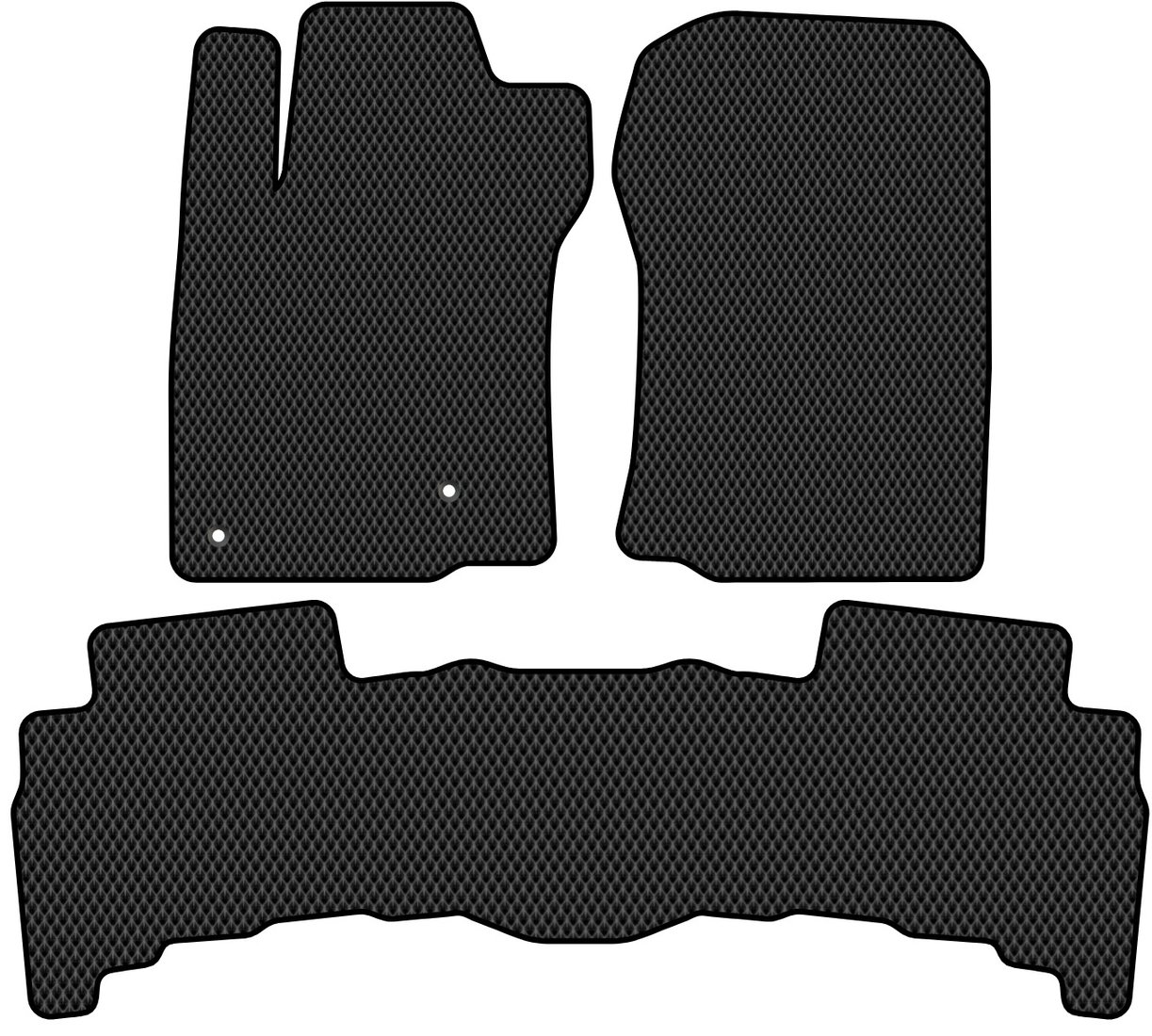 

Комплект ковриков для авто Alicosta Lexus GX460 II (suv / J150) задний цельный 2009 - 2013 (черный, ромб)