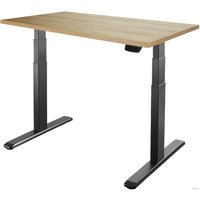 Стол для работы стоя ErgoSmart Ergo Desk Prime 1360x800x36 мм (дуб натуральный/черный)