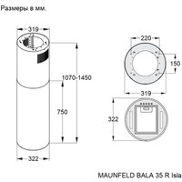 Кухонная вытяжка MAUNFELD Bala 35 R Isla (зеленый)