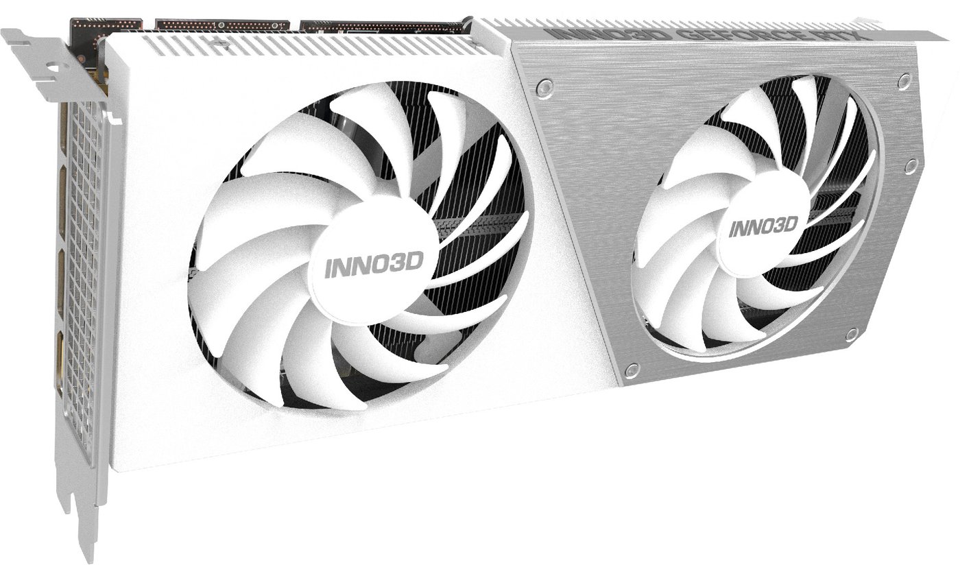 

Видеокарта Inno3D GeForce RTX 4060 Ti 8GB Twin X2 OC White N406T2-08D6X-171153W