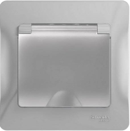 

Розетка Schneider Electric Glossa GSL000346 (алюминий)