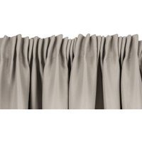 Комплект штор Mio Tesoro Блэкаут 150x250 + Гардина лен 400x250 (серый/белый)