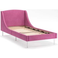 Кровать MONOFIX Лотти 90x200 (микровелюр/бордовый)