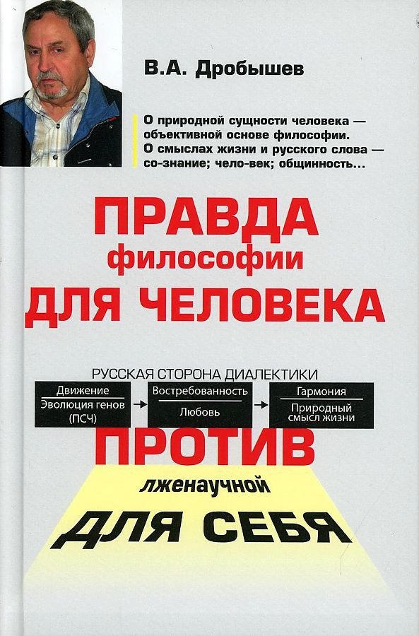 

Книга издательства Вече. Правда философии для человека.Против лженаучной для себя (Дробышев В.)