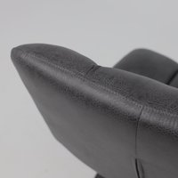 Интерьерное кресло AksHome Grande (экокожа, винтажный черный WATUSI 16/черный)