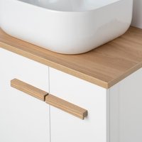  Lauter Комплект мебели для ванной Adri тумба, столешница, раковина (59 см, белый глянец)