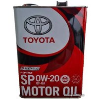 Моторное масло Toyota Motor Oil SP GF-6A 0W-20 4л