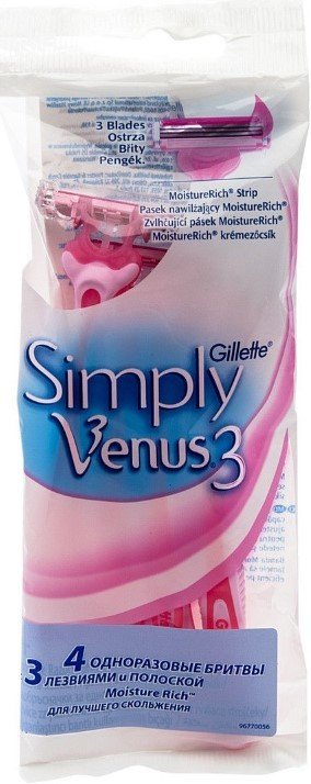 

Бритвенный станок Gillette Simply Venus 3 (4 шт)