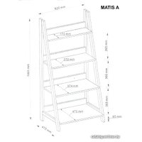 Стеллаж Signal Matis A (дуб/темно-коричневый)