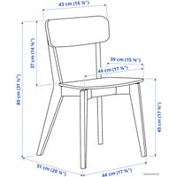 Стул Ikea Лисабо 904.572.31 (черный)