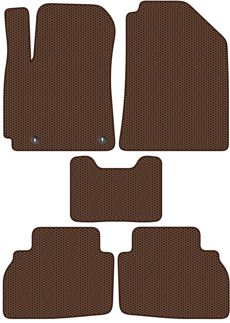 

Комплект ковриков для авто Alicosta Kia Seltos (suv) 2019 - Н.В. (коричневый, сота)