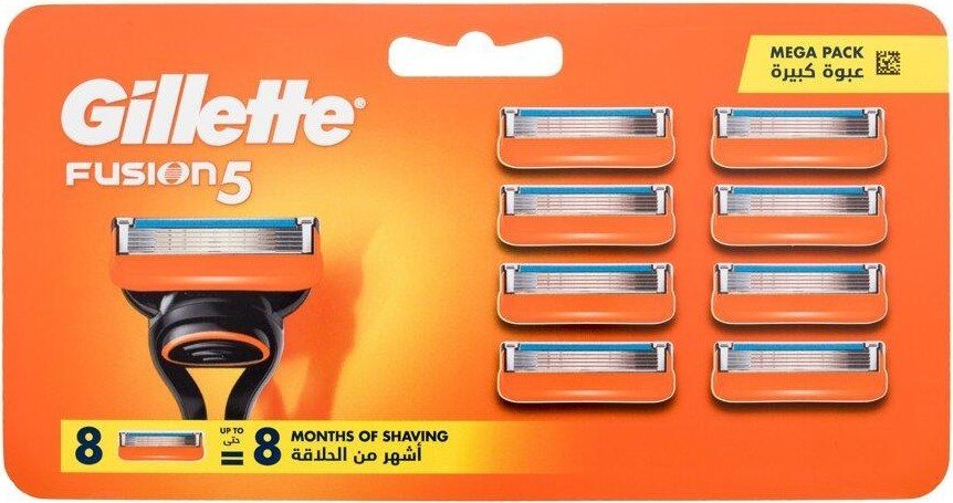 

Сменные кассеты для бритья Gillette Fusion5 (8 шт) 7702018609864