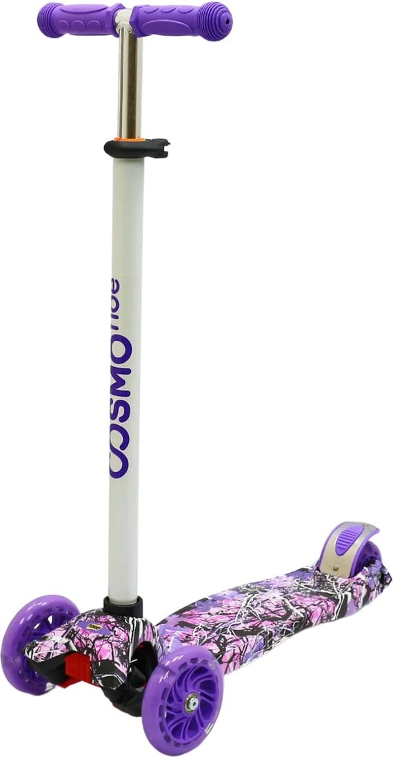 

Трехколесный самокат Cosmoride Funny S910W (сиреневый)