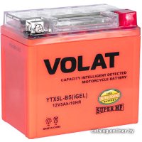 Мотоциклетный аккумулятор VOLAT YTX5L-BS(iGEL) (5 А·ч)