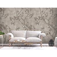 Фотообои Vimala Ветви бежевые 270x400