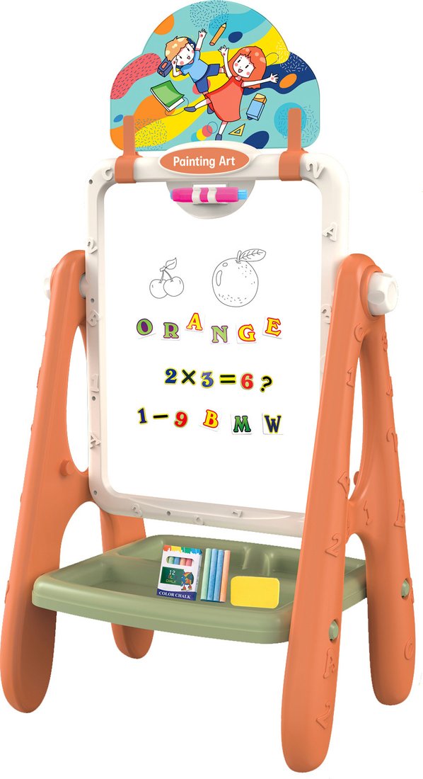 

Мольберт детский Labalu Rong Run Kids с магнитным алфавитом 400727 (оранжевый)