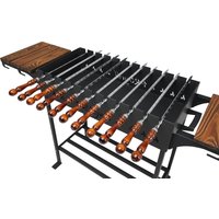 Мангал для дачи Progrill Манчестер Вуд XL (5 мм)